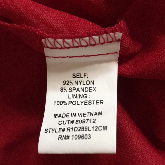 Chris McLaughlin, Red lace dress, size 14 - Picture 4 of 6